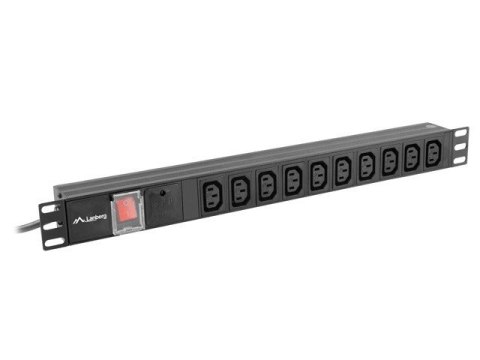 Lanberg Listwa zasilająca Lanberg PDU-10I-0200-IEC-BK (10 gniazd w standardzie IEC320; 10 A; 2m; kolor czarny) Lanberg Listwa zasilająca Lanberg PDU-10I-0200-IEC-BK (10 gniazd w standardzie IEC320; 10 A; 2m; kolor czarny)