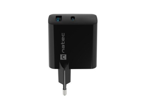 NATEC NATEC ŁADOWARKA NATEC RIBERA GAN 1X USB-A + 1X USB-C 65W CZARNA NUC-2145 NATEC NATEC ŁADOWARKA NATEC RIBERA GAN 1X USB-A + 1X USB-C 65W CZARNA NUC-2145