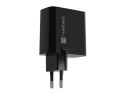 NATEC NATEC ŁADOWARKA NATEC RIBERA GAN 1X USB-A + 1X USB-C 65W CZARNA NUC-2145