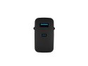 NATEC NATEC ŁADOWARKA RIBERA GAN 1X USB-A + 1X USB-C 45W CZARNA NUC-2143