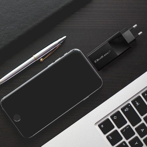 Qoltec QOLTEC ŁADOWARKA GAN POWER PRO | 1XUSB-C | 1XUSB | 100W | 5-20V | 1.5-5A | PD | CZARNA Qoltec QOLTEC ŁADOWARKA GAN POWER PRO | 1XUSB-C | 1XUSB | 100W | 5-20V | 1.5-5A | PD | CZARNA