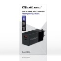 Qoltec QOLTEC ŁADOWARKA GAN POWER PRO | 1XUSB-C | 1XUSB | 100W | 5-20V | 1.5-5A | PD | CZARNA