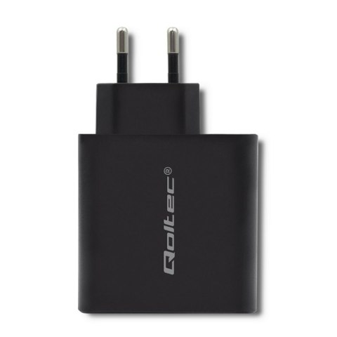 Qoltec QOLTEC ŁADOWARKA SIECIOWA 63W | 5-20V | 1.5-3A | USB TYP C PD | USB QC 3.0 | CZARNA Qoltec QOLTEC ŁADOWARKA SIECIOWA 63W | 5-20V | 1.5-3A | USB TYP C PD | USB QC 3.0 | CZARNA