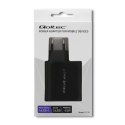 Qoltec QOLTEC ŁADOWARKA SIECIOWA 63W | 5-20V | 1.5-3A | USB TYP C PD | USB QC 3.0 | CZARNA