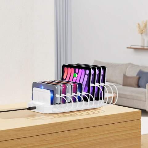 UNITEK UNITEK STACJA ŁADUJĄCA 10X USB 2.4A 60W BIAŁA UNITEK UNITEK STACJA ŁADUJĄCA 10X USB 2.4A 60W BIAŁA
