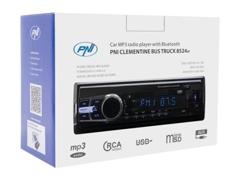 PNI Radio samochodowe PNI Clementine 8524 Bluetooth 24V do samochodów ciężarowych Scania, Volvo, MAN, DAF, Mercedes PNI Radio samochodowe PNI Clementine 8524 Bluetooth 24V do samochodów ciężarowych Scania, Volvo, MAN, DAF, Mercedes