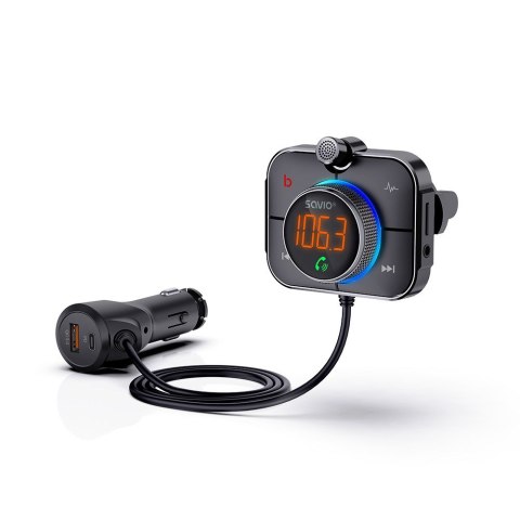 SAVIO SAVIO TR-14 TRANSMITER SAMOCHODOWY FM Z BLUETOOTH I ŁADOWARKĄ,QUICK CHARGE 3.0 I POWER DELIVERY, RED. SZUMÓW SAVIO SAVIO TR-14 TRANSMITER SAMOCHODOWY FM Z BLUETOOTH I ŁADOWARKĄ,QUICK CHARGE 3.0 I POWER DELIVERY, RED. SZUMÓW
