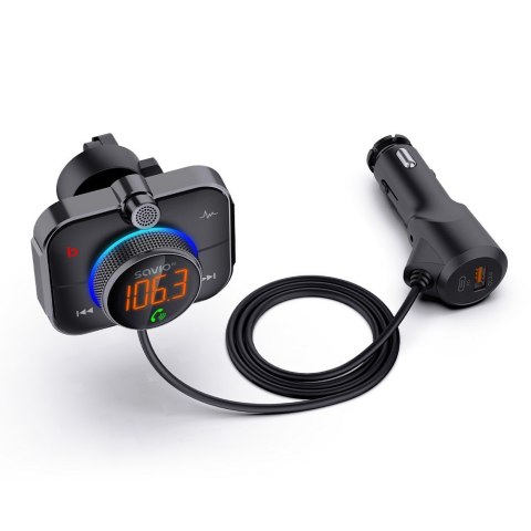 SAVIO SAVIO TR-14 TRANSMITER SAMOCHODOWY FM Z BLUETOOTH I ŁADOWARKĄ,QUICK CHARGE 3.0 I POWER DELIVERY, RED. SZUMÓW SAVIO SAVIO TR-14 TRANSMITER SAMOCHODOWY FM Z BLUETOOTH I ŁADOWARKĄ,QUICK CHARGE 3.0 I POWER DELIVERY, RED. SZUMÓW