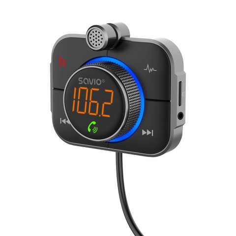 SAVIO SAVIO TR-14 TRANSMITER SAMOCHODOWY FM Z BLUETOOTH I ŁADOWARKĄ,QUICK CHARGE 3.0 I POWER DELIVERY, RED. SZUMÓW SAVIO SAVIO TR-14 TRANSMITER SAMOCHODOWY FM Z BLUETOOTH I ŁADOWARKĄ,QUICK CHARGE 3.0 I POWER DELIVERY, RED. SZUMÓW