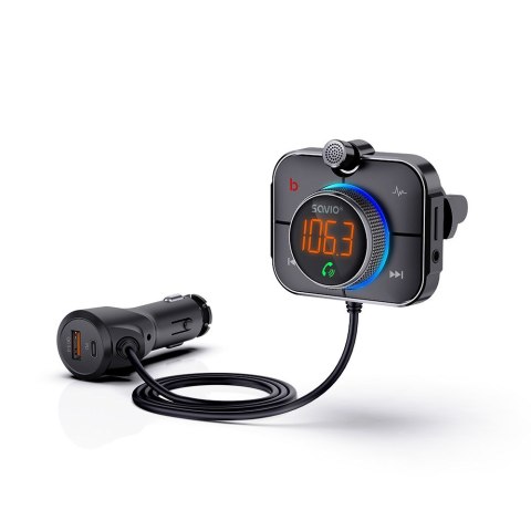 SAVIO SAVIO TR-14 TRANSMITER SAMOCHODOWY FM Z BLUETOOTH I ŁADOWARKĄ,QUICK CHARGE 3.0 I POWER DELIVERY, RED. SZUMÓW SAVIO SAVIO TR-14 TRANSMITER SAMOCHODOWY FM Z BLUETOOTH I ŁADOWARKĄ,QUICK CHARGE 3.0 I POWER DELIVERY, RED. SZUMÓW