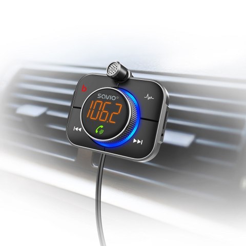 SAVIO SAVIO TR-14 TRANSMITER SAMOCHODOWY FM Z BLUETOOTH I ŁADOWARKĄ,QUICK CHARGE 3.0 I POWER DELIVERY, RED. SZUMÓW SAVIO SAVIO TR-14 TRANSMITER SAMOCHODOWY FM Z BLUETOOTH I ŁADOWARKĄ,QUICK CHARGE 3.0 I POWER DELIVERY, RED. SZUMÓW