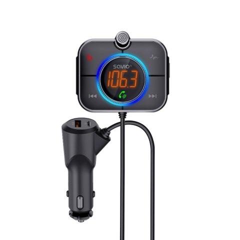 SAVIO SAVIO TR-14 TRANSMITER SAMOCHODOWY FM Z BLUETOOTH I ŁADOWARKĄ,QUICK CHARGE 3.0 I POWER DELIVERY, RED. SZUMÓW SAVIO SAVIO TR-14 TRANSMITER SAMOCHODOWY FM Z BLUETOOTH I ŁADOWARKĄ,QUICK CHARGE 3.0 I POWER DELIVERY, RED. SZUMÓW