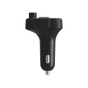 SAVIO SAVIO TR-15 TRANSMITER FM Z WYŚWIETLACZEM, BLUETOOTH I ŁADOWARKĄ PD USB-C USB-A QUICK CHARGE, BASS BOOST