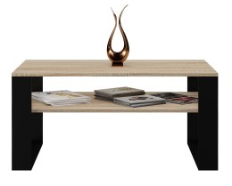 TOP E SHOP Stolik ława MODERN 1P 90x58xH50 sonoma/czerń