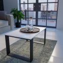 TOP E SHOP Stolik ława MODERN 90x58xH50 biały/czarny