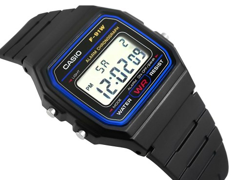 Zegarek Męski CASIO F-91W-1YEG + BOX Zegarek Męski CASIO F-91W-1YEG + BOX