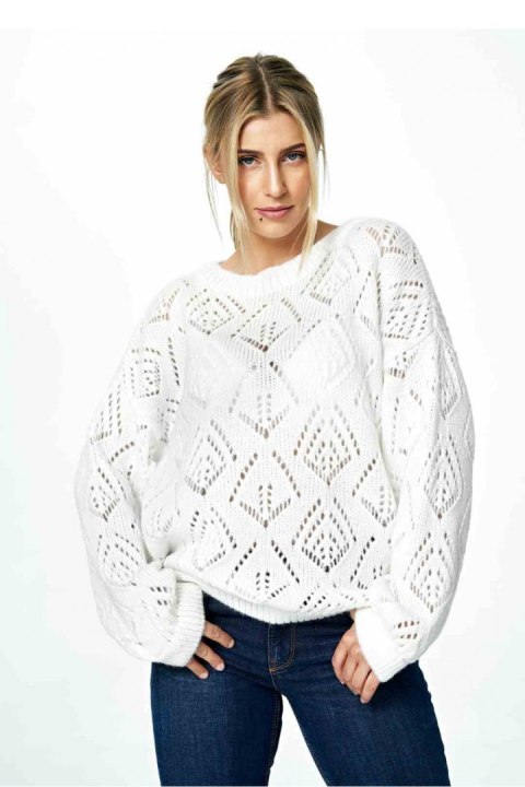 Sweter Damski Model M887 Ecru - Figl Sweter Damski Model M887 Ecru - Figl