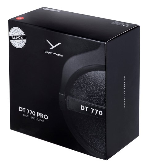 Beyerdynamic Beyerdynamic DT 770 PRO 80 OHM BLACK LIMITED EDITION - Słuchawki studyjne zamknięte Beyerdynamic Beyerdynamic DT 770 PRO 80 OHM BLACK LIMITED EDITION - Słuchawki studyjne zamknięte
