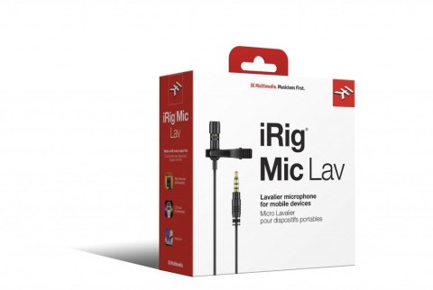 IK MULTIMEDIA IK iRig Mic Lav - Mikrofon pojemnościowy IK MULTIMEDIA IK iRig Mic Lav - Mikrofon pojemnościowy