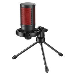 SAVIO SAVIO MIKROFON GAMINGOWY NA TRÓJNOGU Z PODŚWIETLENIEM SONAR PRO 01, USB, KOSZYK ANTYWSTRZĄSOWY