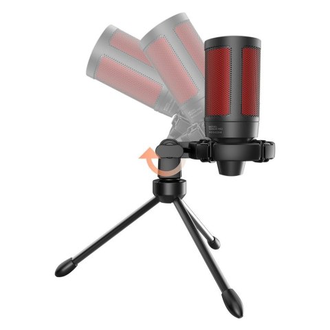 SAVIO SAVIO MIKROFON GAMINGOWY NA TRÓJNOGU Z PODŚWIETLENIEM SONAR PRO 01, USB, KOSZYK ANTYWSTRZĄSOWY SAVIO SAVIO MIKROFON GAMINGOWY NA TRÓJNOGU Z PODŚWIETLENIEM SONAR PRO 01, USB, KOSZYK ANTYWSTRZĄSOWY