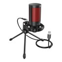 SAVIO SAVIO MIKROFON GAMINGOWY NA TRÓJNOGU Z PODŚWIETLENIEM SONAR PRO 01, USB, KOSZYK ANTYWSTRZĄSOWY