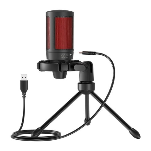 SAVIO SAVIO MIKROFON GAMINGOWY NA TRÓJNOGU Z PODŚWIETLENIEM SONAR PRO 01, USB, KOSZYK ANTYWSTRZĄSOWY SAVIO SAVIO MIKROFON GAMINGOWY NA TRÓJNOGU Z PODŚWIETLENIEM SONAR PRO 01, USB, KOSZYK ANTYWSTRZĄSOWY