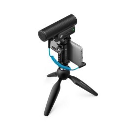 Sennheiser Sennheiser MKE 400 MOBILE KIT - Mikrofon pojemnościowy, superkardioidalny, wyposażony w filtr dolnoprzepustowy ze statywem Manfr