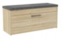 TOP E SHOP Szafka na buty ze schowkiem PARMA 100x35xH49 sonoma