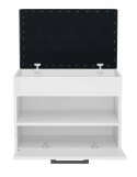 TOP E SHOP Szafka na buty ze schowkiem PARMA MINI 60x35xH49 biel