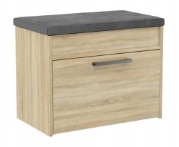 TOP E SHOP Szafka na buty ze schowkiem PARMA MINI 60x35xH49 sonoma