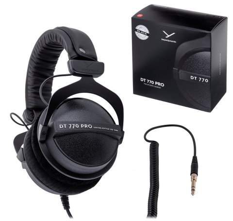 Beyerdynamic Beyerdynamic DT 770 PRO 250 OHM BLACK LIMITED EDITION - Słuchawki studyjne zamknięte Beyerdynamic Beyerdynamic DT 770 PRO 250 OHM BLACK LIMITED EDITION - Słuchawki studyjne zamknięte