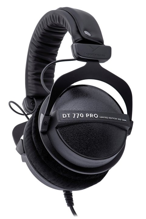 Beyerdynamic Beyerdynamic DT 770 PRO 250 OHM BLACK LIMITED EDITION - Słuchawki studyjne zamknięte Beyerdynamic Beyerdynamic DT 770 PRO 250 OHM BLACK LIMITED EDITION - Słuchawki studyjne zamknięte