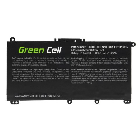 Green Cell GREEN CELL BATERIA HP163 HT03XL DO HP 240 G7 245 G7 250 G7 255 G7, HP 14 15 17, HP PAVILION 14 15 3400MAH 11.4V Green Cell GREEN CELL BATERIA HP163 HT03XL DO HP 240 G7 245 G7 250 G7 255 G7, HP 14 15 17, HP PAVILION 14 15 3400MAH 11.4V