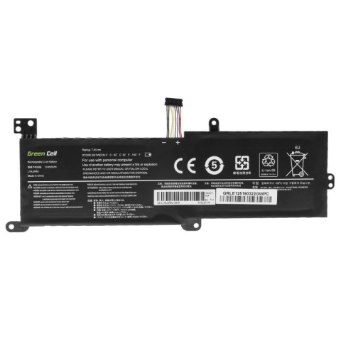 Green Cell GREEN CELL BATERIA LE125 DO LENOVO IDEAPAD 320 330 520 3500MAH 7.4V / 7.6V Green Cell GREEN CELL BATERIA LE125 DO LENOVO IDEAPAD 320 330 520 3500MAH 7.4V / 7.6V