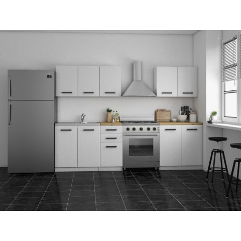 TOP E SHOP KUCHNIA SET 2M BIAŁY MAT, BLAT ARTISAN TOP E SHOP KUCHNIA SET 2M BIAŁY MAT, BLAT ARTISAN