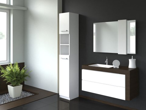 TOP E SHOP SZAFKA ŁAZIENKOWA MARBELA 32CM REGAŁ SŁUPEK BIAŁY TOP E SHOP SZAFKA ŁAZIENKOWA MARBELA 32CM REGAŁ SŁUPEK BIAŁY