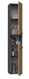 TOP E SHOP Szafka łazienkowa NEL I 31x30xH174 antracyt/artisan