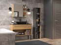TOP E SHOP Szafka łazienkowa NEL I 31x30xH174 antracyt/artisan