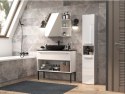 TOP E SHOP Szafka łazienkowa NEL I 31x30xH174 biel połysk