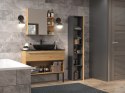 TOP E SHOP Szafka łazienkowa NEL II 31x30xH174 antracyt/artisan
