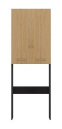 TOP E SHOP Szafka łazienkowa POLA DD 64x30xH180 antracyt/artisan