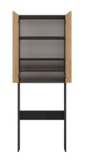 TOP E SHOP Szafka łazienkowa POLA DD 64x30xH180 antracyt/artisan