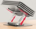 UNITEK UNITEK PODSTAWKA POD LAPTOP + HUB USB-C, HDMI 1.4, 4K, PD 100W
