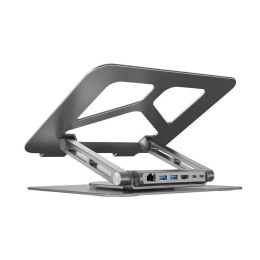 UNITEK UNITEK PODSTAWKA POD LAPTOP +HUB USB-C HDMI 4K PD