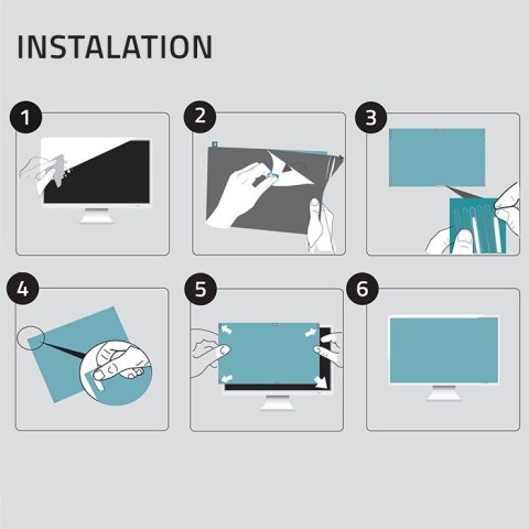 Qoltec Qoltec Filtr światła niebieskiego 23" | 16:9 | Ochrona wzroku | Anti Glare | Matowy | na monitor Qoltec Qoltec Filtr światła niebieskiego 23" | 16:9 | Ochrona wzroku | Anti Glare | Matowy | na monitor