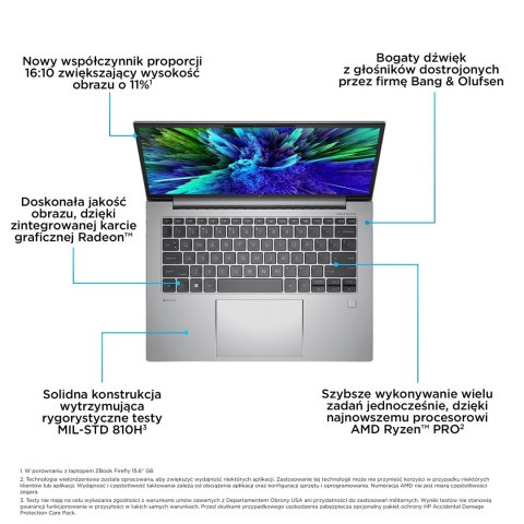 Hewlett-Packard HP ZBook Firefly 14 G10 Ryzen 5 PRO 7640HS 14"WUXGA 250nits AG 16GB DDR5 5600 SSD512 Radeon 760M W11Pro 3Y OnSite Hewlett-Packard HP ZBook Firefly 14 G10 Ryzen 5 PRO 7640HS 14"WUXGA 250nits AG 16GB DDR5 5600 SSD512 Radeon 760M W11Pro 3Y OnSite