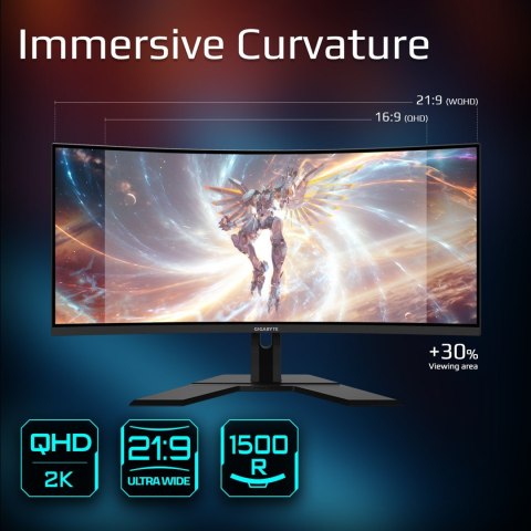 Gigabyte MONITOR GIGABYTE LED 34" G34WQCP 180Hz Gigabyte MONITOR GIGABYTE LED 34" G34WQCP 180Hz