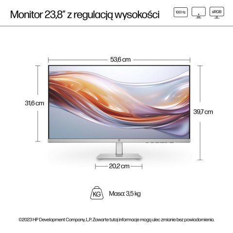 Hewlett-Packard MONITOR HP LED IPS 23,8" 524sh (94C19E9) 100Hz Hewlett-Packard MONITOR HP LED IPS 23,8" 524sh (94C19E9) 100Hz