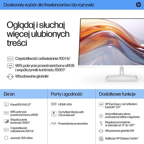 Hewlett-Packard MONITOR HP LED IPS 27" 527sa (94F48E9) 100Hz Hewlett-Packard MONITOR HP LED IPS 27" 527sa (94F48E9) 100Hz